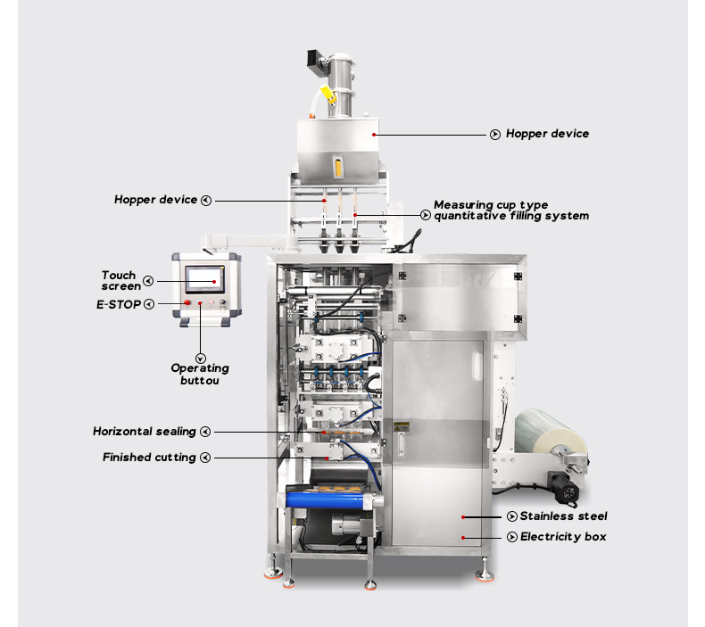 Automatic coffee powder sugar Granule mixed Stick packing machine coffee packing machine coffee sachet packing machine