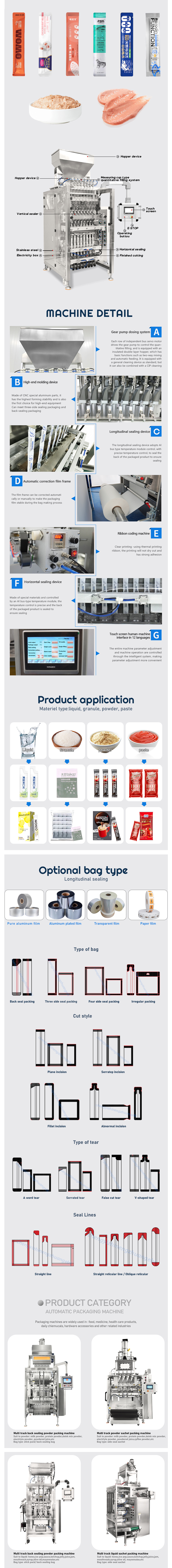 Fresh Meat Cat Strip Packing Machine pet snack food nutritio<em></em>nal cat strips snack sachet filling meat Paste packing machine