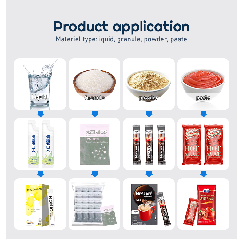 Automatic coffee powder sugar Granule mixed Stick packing machine coffee packing machine coffee sachet packing machine