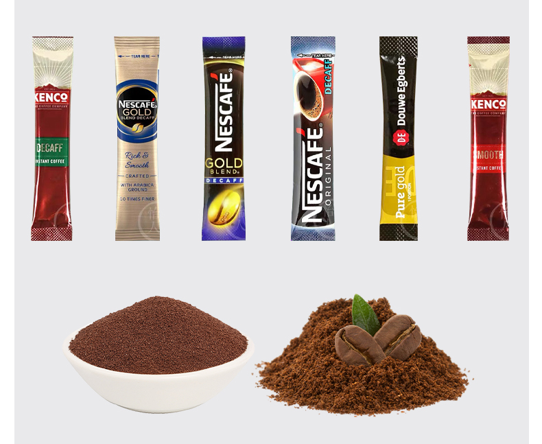 3-in-1 coffee stick fill Sachet powder packing machine 1/3g 5g 7g Protein stick spice Powder Packaging Machine