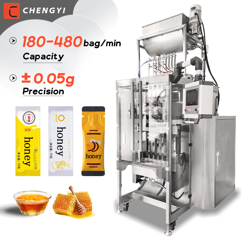 Vertical Honey Stick Packing Machine Honey Seasoning Syrup Liquid Sachet Filling Packing Machine honey Packing machine