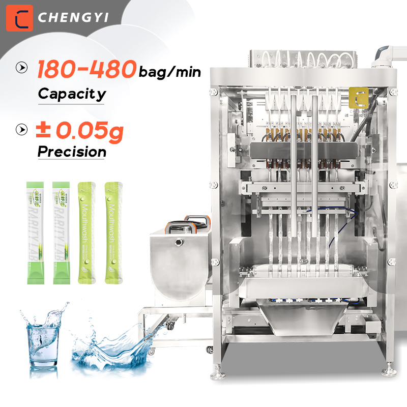 small sachet mouth wash filling packaging machine mouthwash packing machine Juice Sachet Energy Drink Stick Bag Packing Machine
