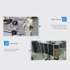 Factory Jar Round Bottle Labeling Machine Semi Automatic Double Side Sticker Label Applicator Machine For Plastic Glass Bottle