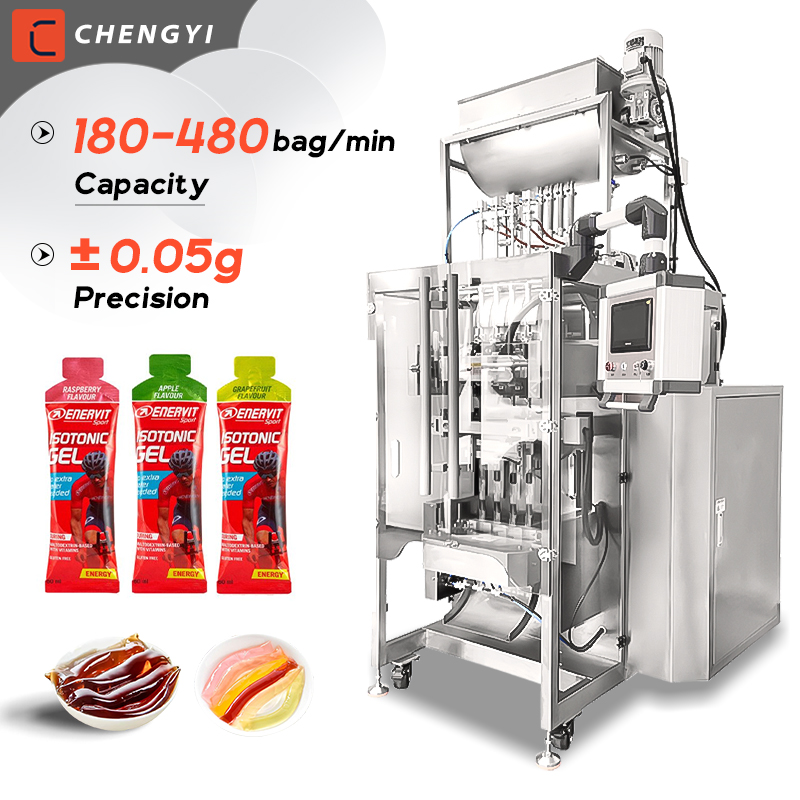 glucose gel drinks liquid irregular shaped stick sachet bag packing machine energy gel packing machine Liquid Packing Machine