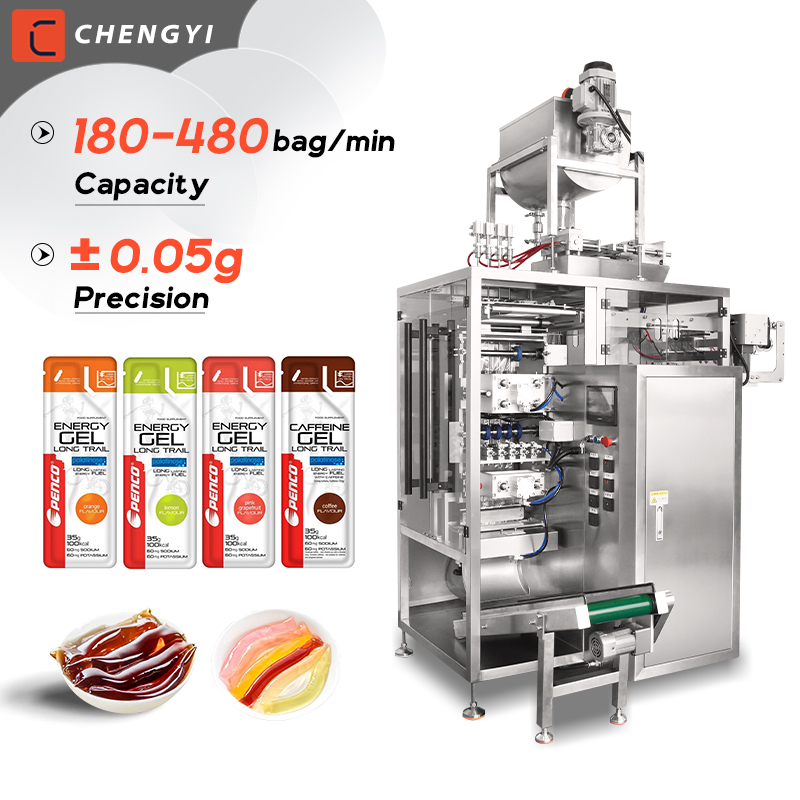 multi lane Liquid 4 Side Seal Irregular Drink Gel Sachet Packing Machine Cosmetic Cream Sachet Packing Machine