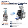 High Speed Automatic 6 lane Liquid Sports Gel Irregular Sachet Packing Machine
