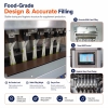High Speed Automatic 6 lane Liquid Sports Gel Irregular Sachet Packing Machine