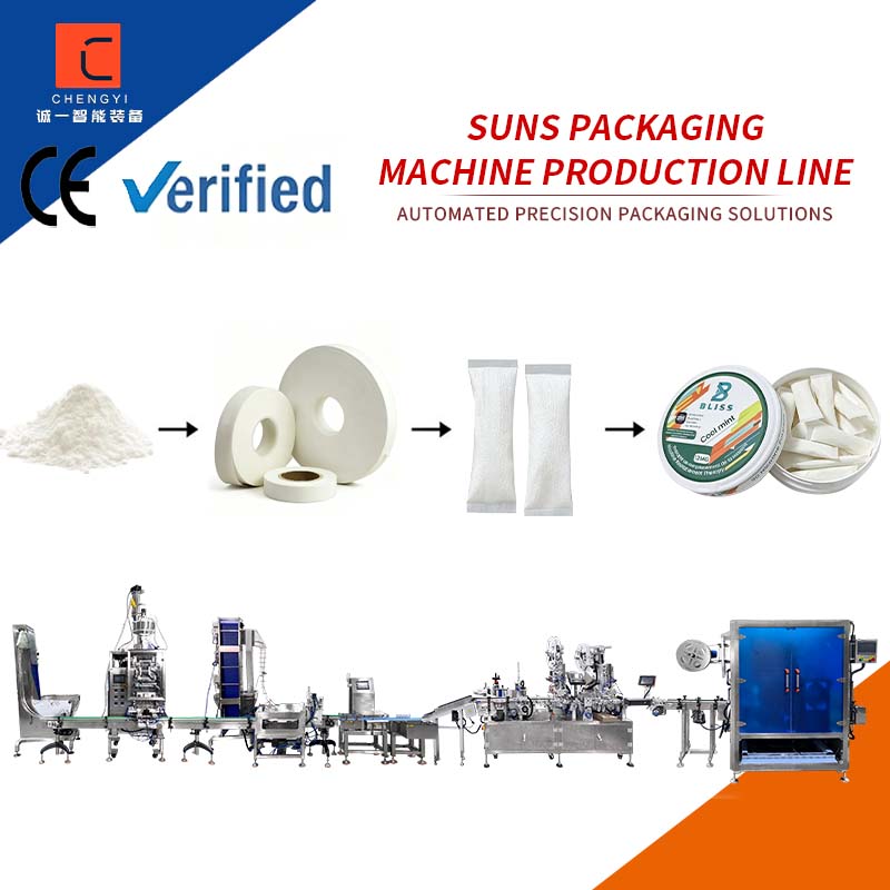 High Speed Multi Lanes Automatic Chewing Tobacco Snus Pouch Packing Line Machine