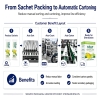  CE Automatic Multi Line Supplement Powder Sachet Cartoning Machine 8 lane Stick Carton Box Pack Machine