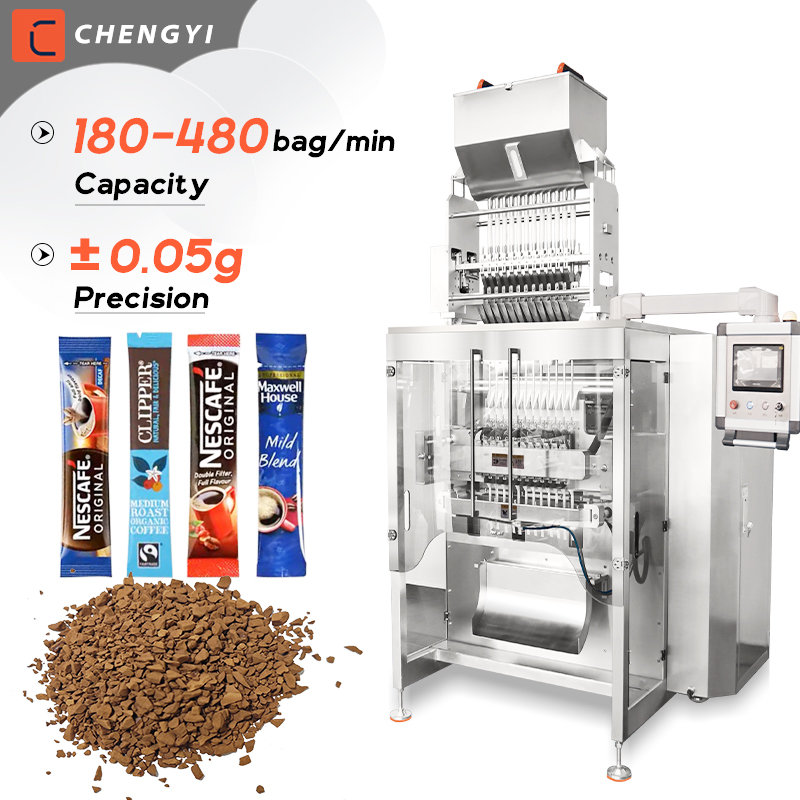 Automatic Multi-Lane granule packing machine Coffee stick packaging machine Freeze-dried coffee powder Powder packing machine Automatic Multi-Lane granule packing machine Coffee stick packaging machine Freeze-dried coffee powder Powder packing machine