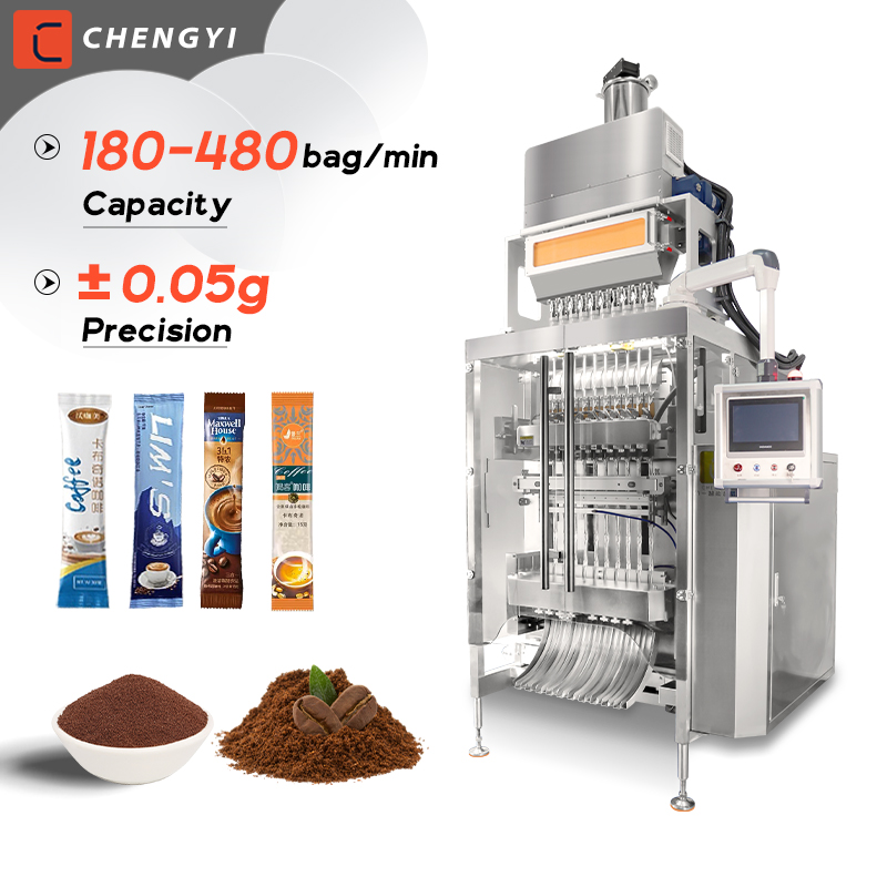 3-in-1 coffee stick fill Sachet powder packing machine 1/3g 5g 7g Protein stick spice Powder Packaging Machine