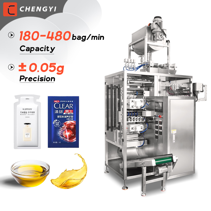 Multi-lane Shampoo hair conditioner Sachets Packing Machine Essence Oil Facial Cream Gel Automatic Liquid Packing Machine