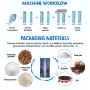 Fully Automatic 6 Lane 2g 3g 5g Granule Small Stick Sachet White Sugar Packing Machine