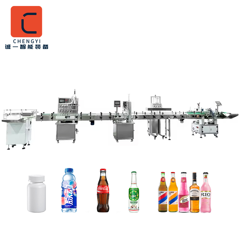 Supplier Low Price Small Wine Water Liquid Filler Glass Bottle filling capping and labeling machine production line Supplier Low Price Small Wine Water Liquid Filler Glass Bottle filling capping and labeling machine production line