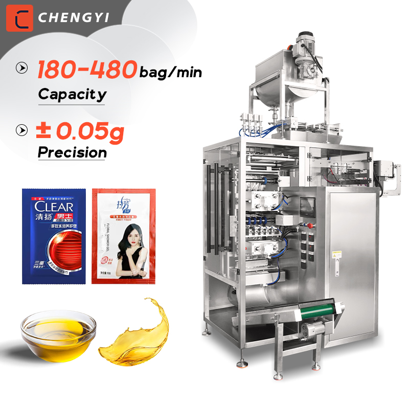multi lane liquid packing machine Shampoo Sachet Packing Machine Sachet hair conditioner Ketchup Honey Liquid Packing Machine