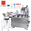 Automatic 0.2ml plastic conical micro centrifuge test tube anucleic acid antigen reagent tube filling capping labeling machine
