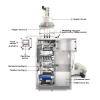 food drink powder bag packing machine drinks instant tea packing machine vertical fruit green tea powder packing machine