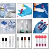 Automatic 0.2ml plastic conical micro centrifuge test tube anucleic acid antigen reagent tube filling capping labeling machine