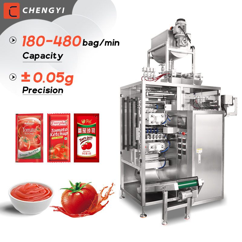 Shaped Bag Stick Sauce ketchup packet liquid packing machine ketchup Packing Machine tomato paste sachet packing machine